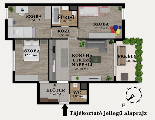 Eladó téglalakás, Gyömrőn 87.99 M Ft, 4 szobás
