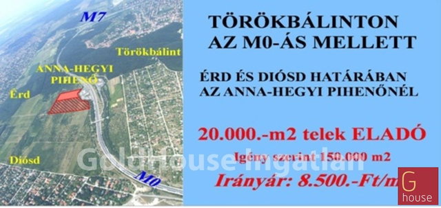 Eladó telek, Törökbálinton 170 M Ft / költözzbe.hu