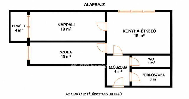 Eladó panellakás, Debrecenben 54.9 M Ft, 2 szobás