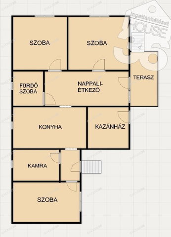 Eladó családi ház, Izsákon 49.9 M Ft, 4 szobás