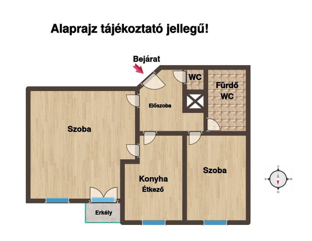 Eladó téglalakás, Budapesten, VIII. kerületben, Kőris utcában