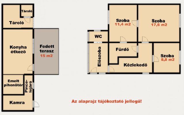 Eladó ikerház, Kiskunhalason 41.9 M Ft, 3 szobás