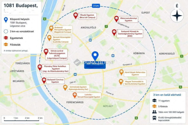 Eladó téglalakás, Budapesten, VIII. kerületben 85 M Ft, 3 szobás