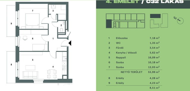 Eladó téglalakás, Budapesten, IX. kerületben, Mester utcában