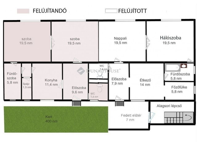 Eladó családi ház, Pécsett 69 M Ft, 5 szobás