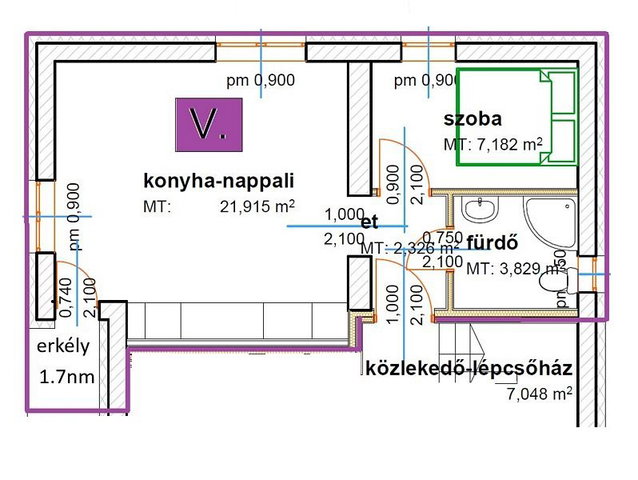 Eladó téglalakás, Besnyőn 34.5 M Ft, 2 szobás