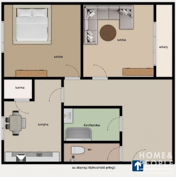 Lakás · 2 hálószoba · 54 m² · 50.400.000 Ft