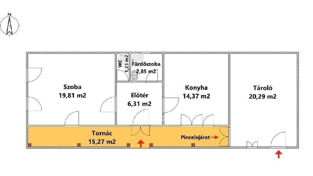 Eladó családi ház, Mezőkövesden 41.9 M Ft, 1 szobás