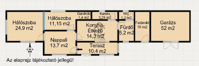 Eladó családi ház, Szepetneken 39.9 M Ft, 2 szobás