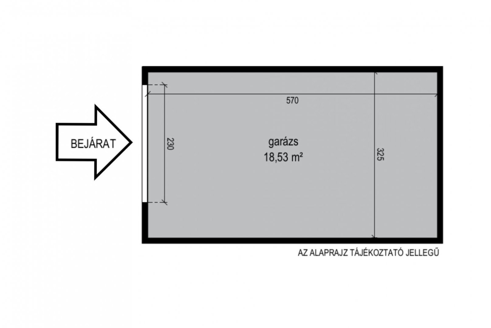 Garázs · 18 m² · 8.500.000 Ft