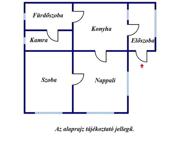 Eladó családi ház, Jászteleken 13.5 M Ft, 2 szobás