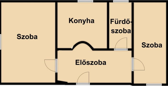 Eladó családi ház, Hajdúsámsonon 25.9 M Ft, 2 szobás