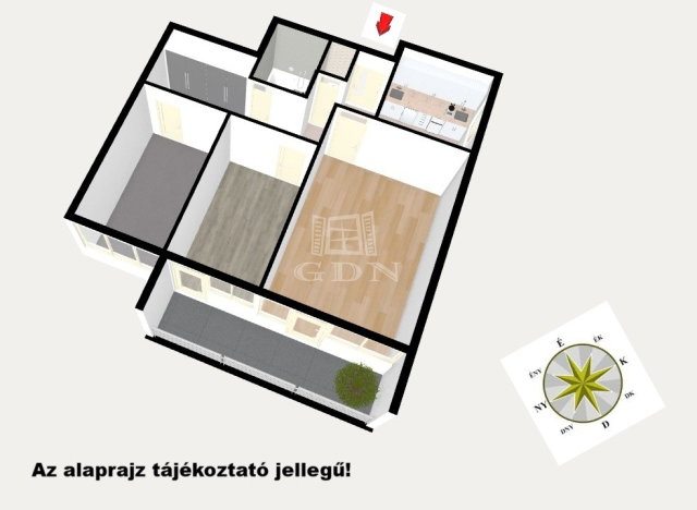 Eladó panellakás, Budapesten, XX. kerületben 61.9 M Ft, 3 szobás