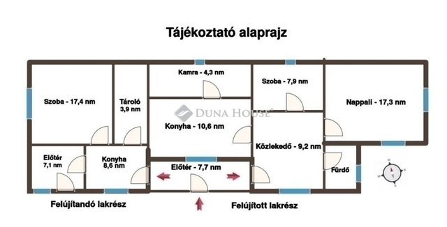 Eladó családi ház, Budapesten, XVIII. kerületben 89.5 M Ft