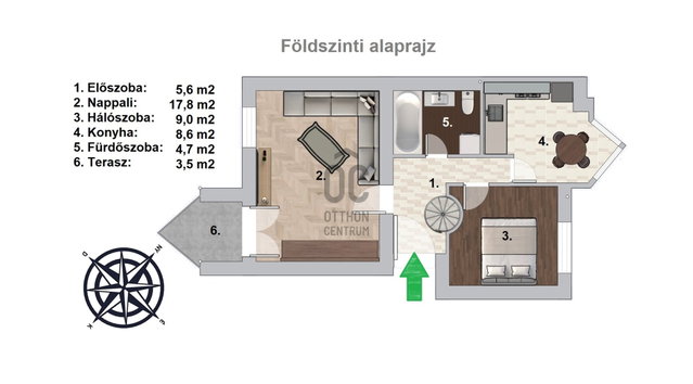 Eladó téglalakás, Budapesten, XXII. kerületben, Terv utcában
