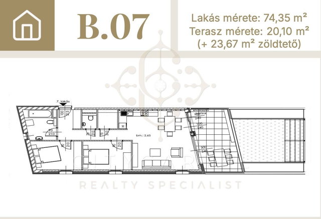 Eladó téglalakás, Balatonlelleén 103.306 M Ft, 3 szobás