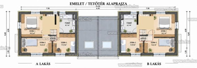 Eladó ikerház, Ürömön 140 M Ft, 5 szobás