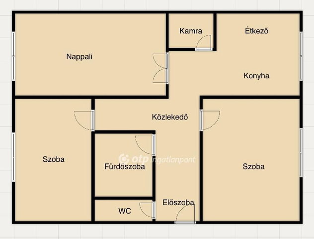 Eladó téglalakás, Nyíregyházán 49.99 M Ft, 3 szobás