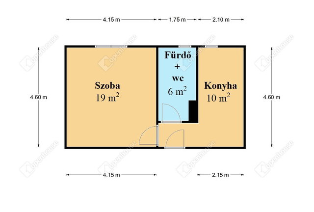Eladó téglalakás, Sajóbábonyon 13.9 M Ft, 1 szobás