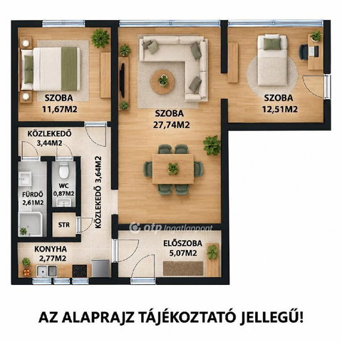 Eladó panellakás, Dunaújvárosban 39 M Ft, 3 szobás