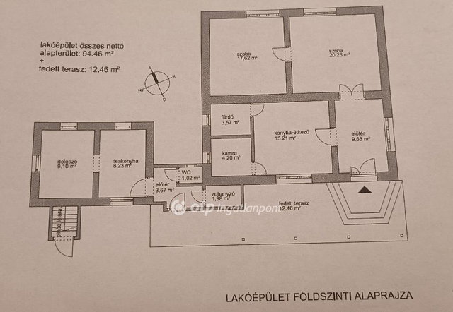 Eladó családi ház, Jászkarajenőn 79.8 M Ft, 2+1 szobás