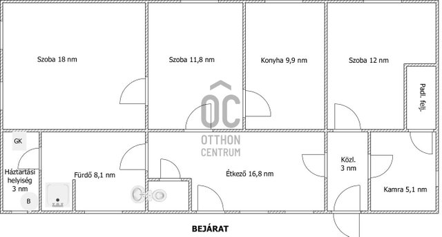 Eladó családi ház, Homokmégyen 22.9 M Ft, 3 szobás