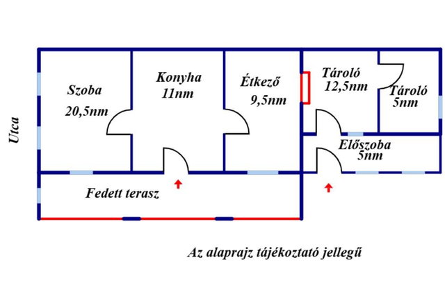 Eladó családi ház, Tiszaörsön 5.9 M Ft, 1 szobás