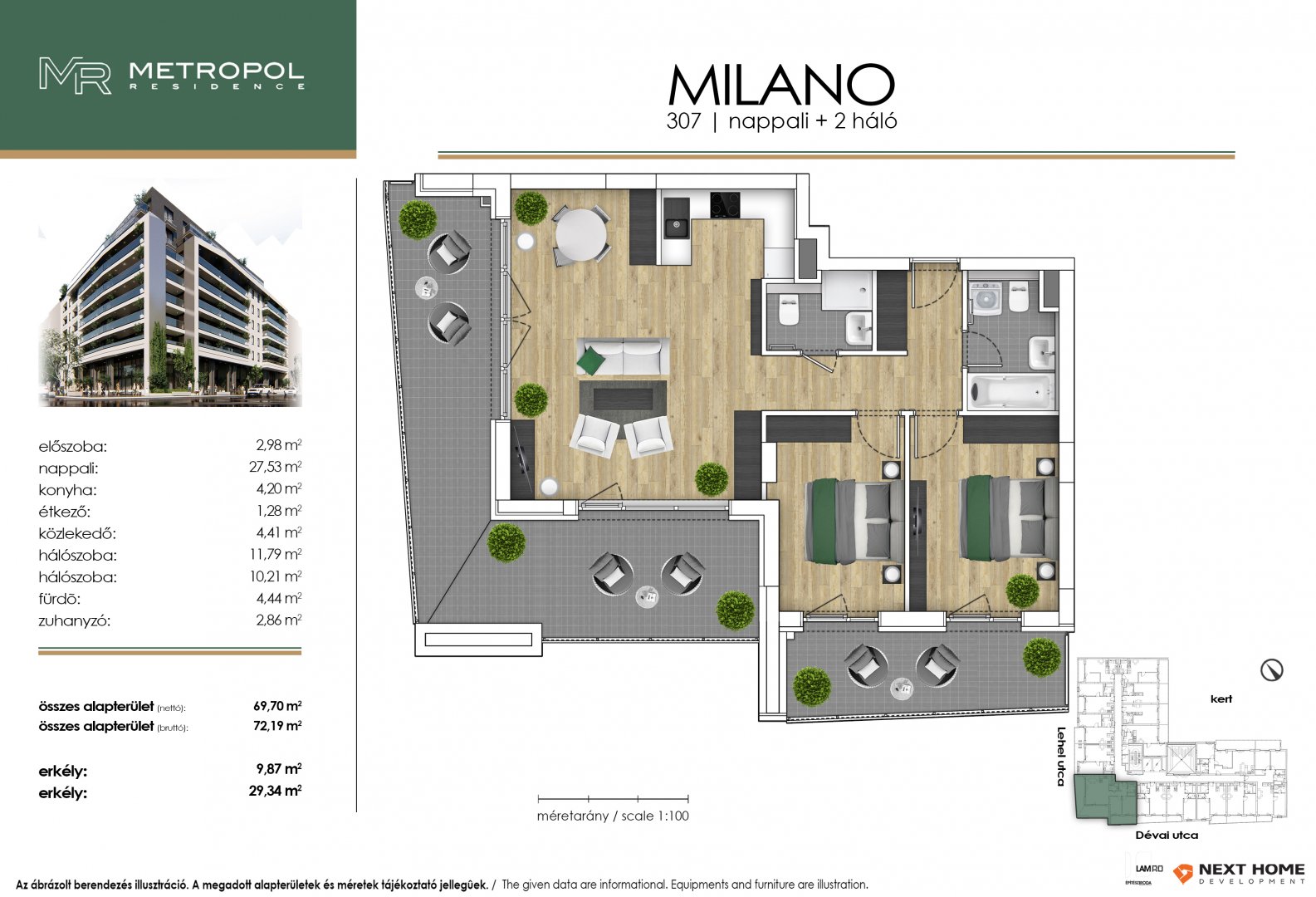 3 bed · 72m² · 145.730.000 ft