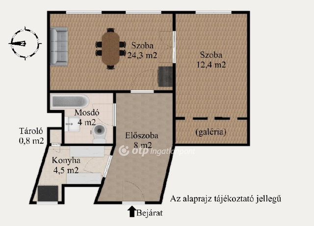 Eladó téglalakás, Budapesten, VIII. kerületben 69.9 M Ft