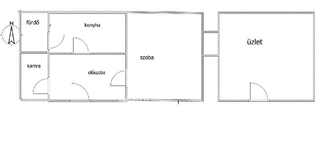 Eladó családi ház, Fehérgyarmaton 36 M Ft, 2 szobás