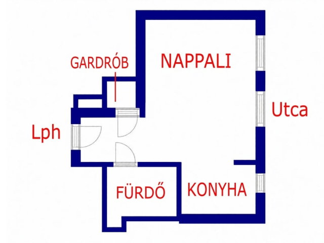 Eladó téglalakás, Budapesten, VI. kerületben 55.9 M Ft, 1 szobás