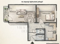 Eladó panellakás, Debrecenben 62.3 M Ft, 2 szobás