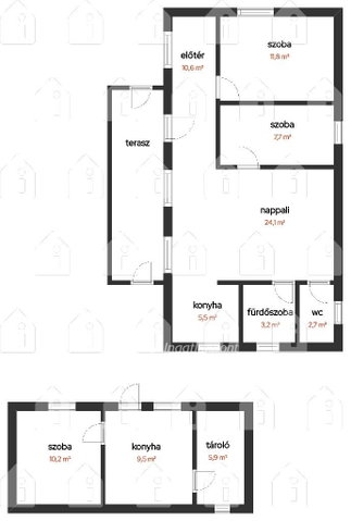 Eladó családi ház, Csengődön 22.9 M Ft, 2 szobás