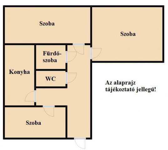 Eladó téglalakás, Szegeden 44.5 M Ft, 3 szobás