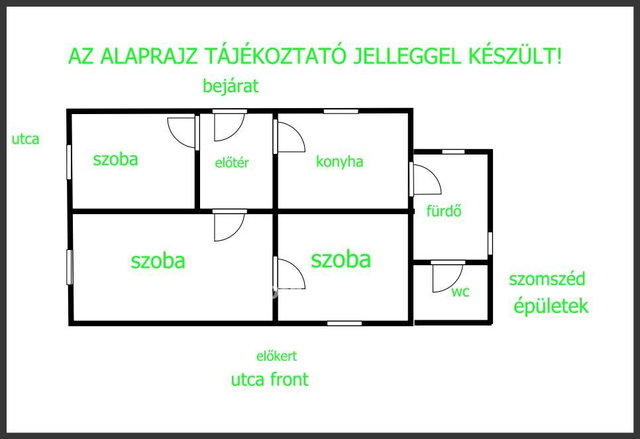 Eladó családi ház, Hajdúnánáson 13 M Ft, 2+1 szobás