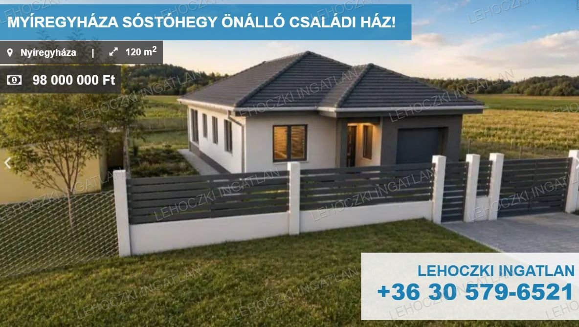 Családi ház · 4 hálószoba · 120 m² · 98.000.000 Ft
