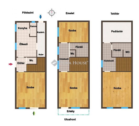 Eladó ikerház, Bodajkon 64 M Ft, 4 szobás / költözzbe.hu