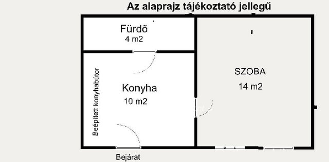 Eladó téglalakás, Budapesten, VIII. kerületben 45 M Ft, 1 szobás