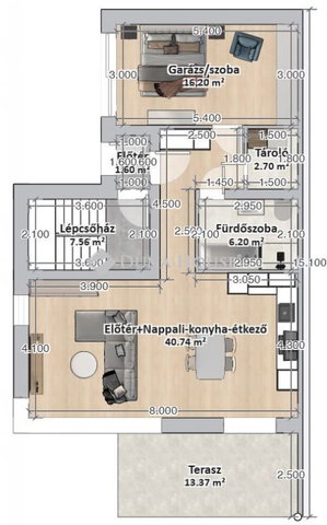 Eladó téglalakás, Budapesten, III. kerületben 299.9 M Ft
