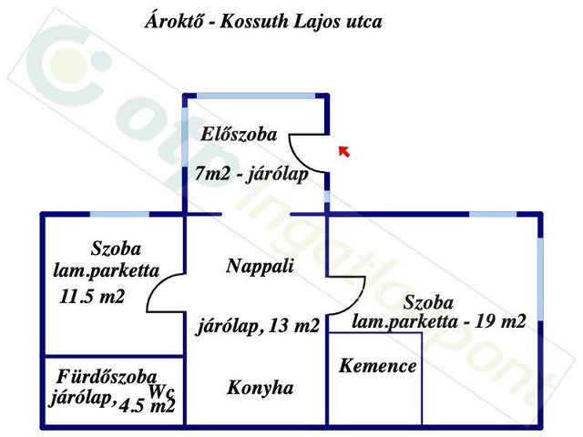 Eladó családi ház, Ároktőn 11.9 M Ft, 2 szobás