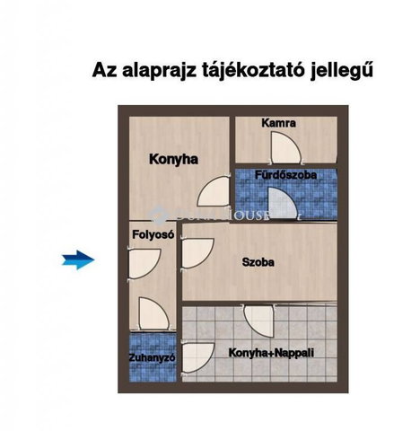 Eladó családi ház, Dunaszegen 47.89 M Ft, 2 szobás