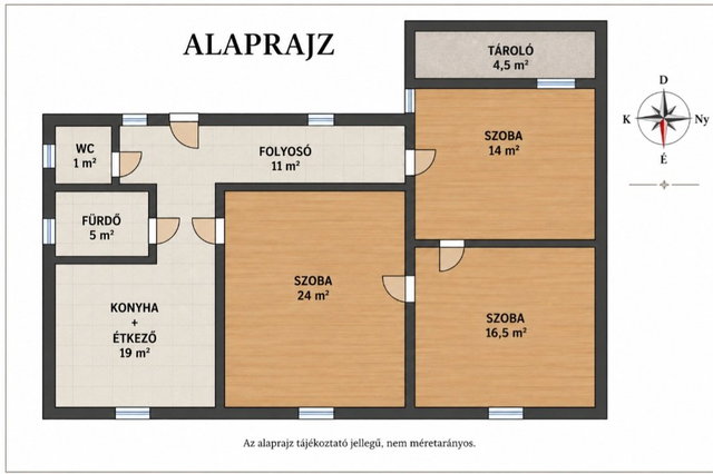 Eladó családi ház, Beleden 33 M Ft, 3 szobás