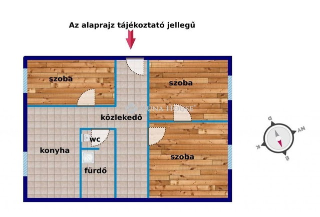 Eladó panellakás, Szekszárdon 33.6 M Ft, 2+1 szobás