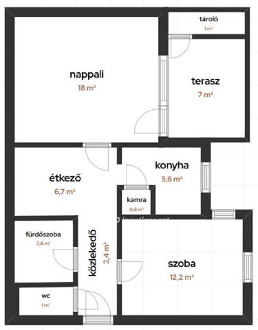Eladó téglalakás, Keszthelyen 50.9 M Ft, 2 szobás