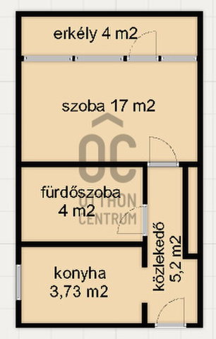 Eladó téglalakás, Zalaegerszegen 27.9 M Ft, 1 szobás