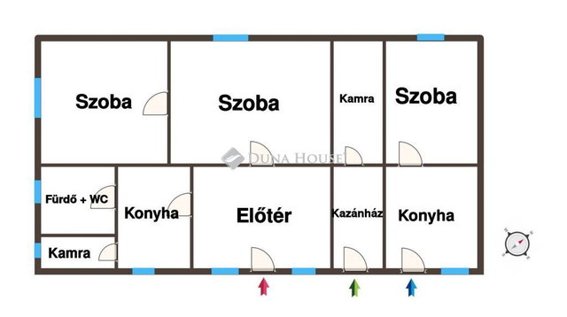 Eladó családi ház, Kiskunfélegyházán 18 M Ft, 3 szobás