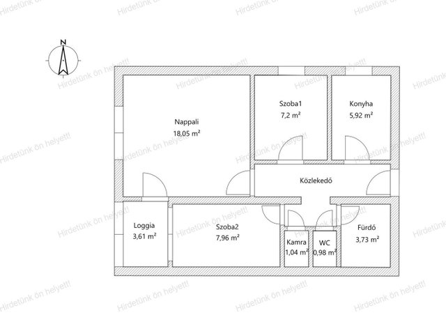 Eladó panellakás, Kiskunfélegyházán 36.9 M Ft, 3 szobás