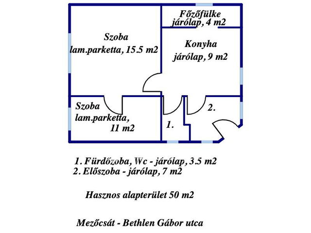 Eladó családi ház, Mezőcsáton 18 M Ft, 1+1 szobás