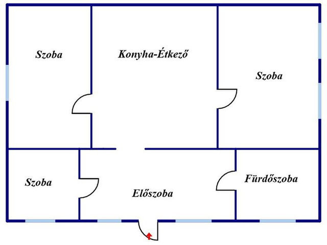 Eladó családi ház, Makón 25 M Ft, 3 szobás