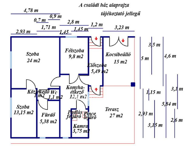 Eladó családi ház, Szolnokon 78 M Ft, 2+1 szobás